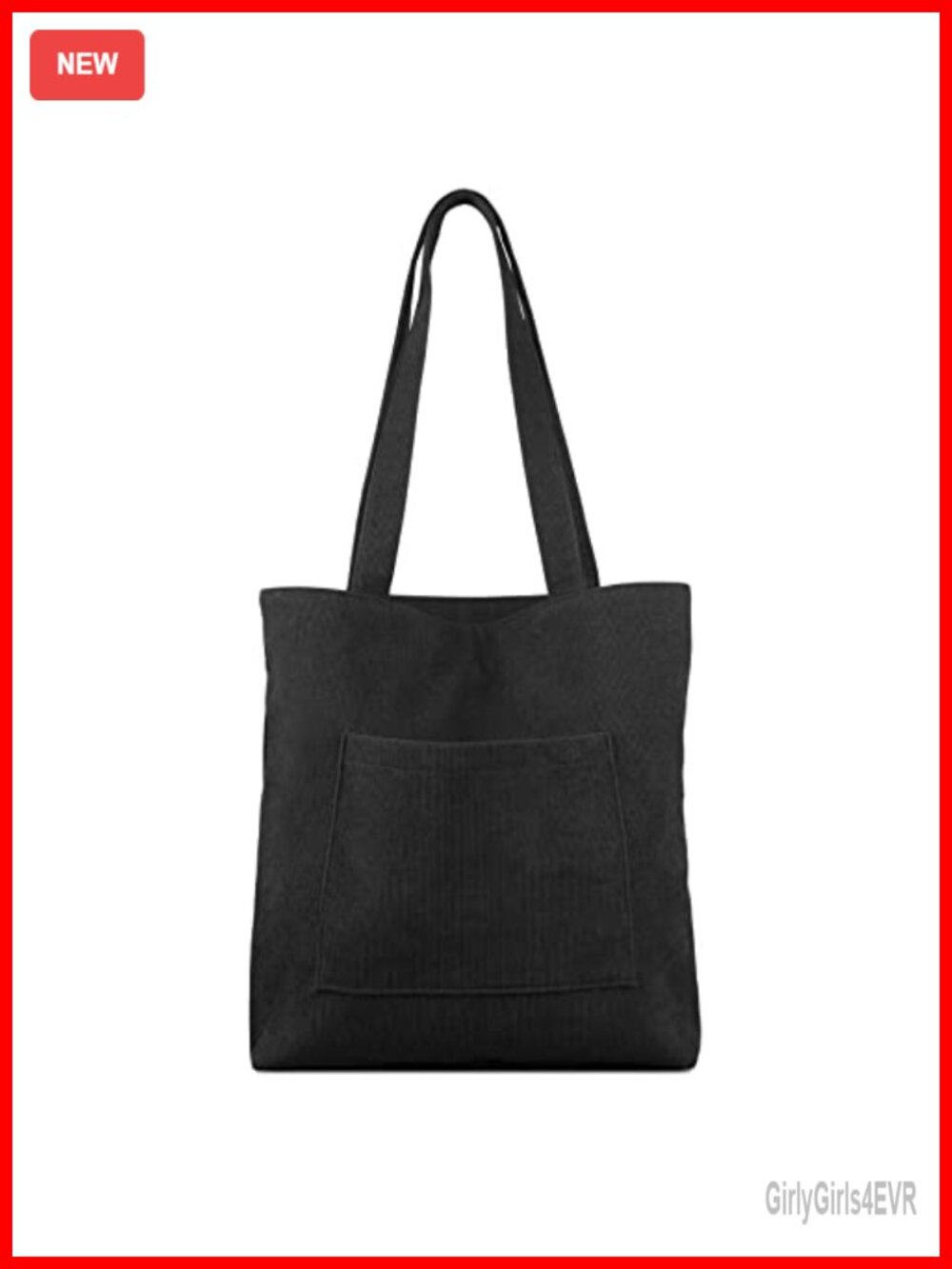 Corduroy Tote Bag with Zip, Hobo Shoulder Bag Large Capacity Travel Shopping